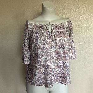 William Rast 8412 On Off Shoulder 2 Way Top M